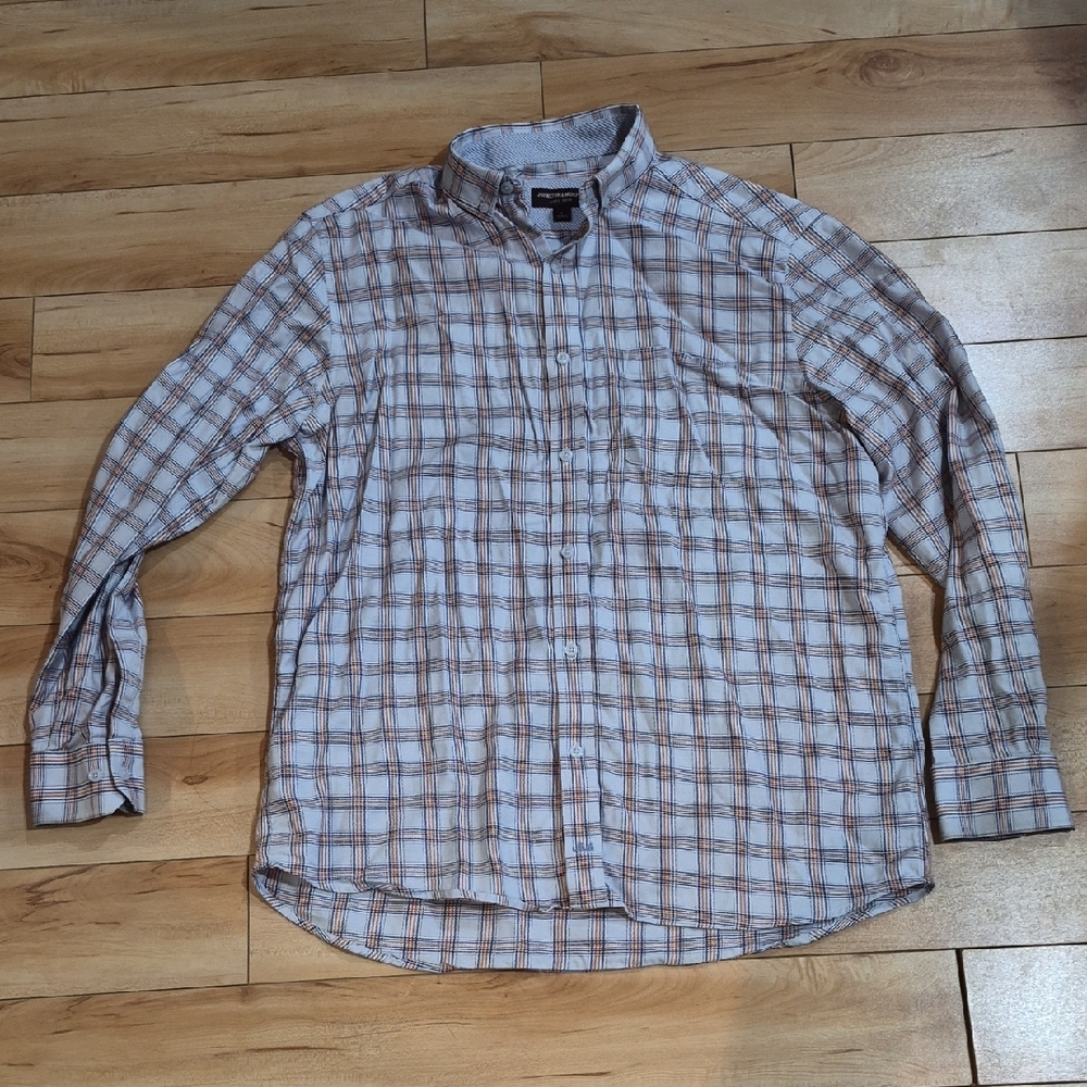 Johnston & Murphy Men's Size Large Long Sleeve Button-Down Shirt